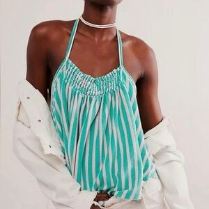 We The Free Coastal Town Halter Tank Size small